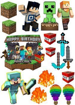 Съедобная картинка Minecraft 2.0 2619057395 фото